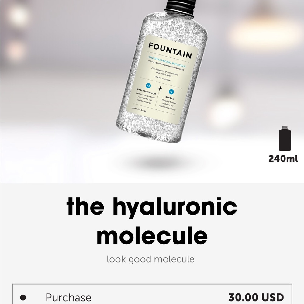 DECIEM FOUNTAIN HYALURONIC MOLECULE SUPPLEMENT